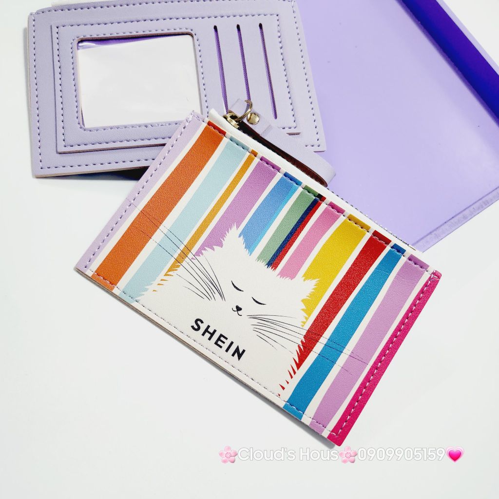 Bóp móc khóa da Shein nhiều mẫu