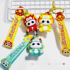 Móc Khóa Gấu Trúc Panda Cosplay Lân Rồng TẾT