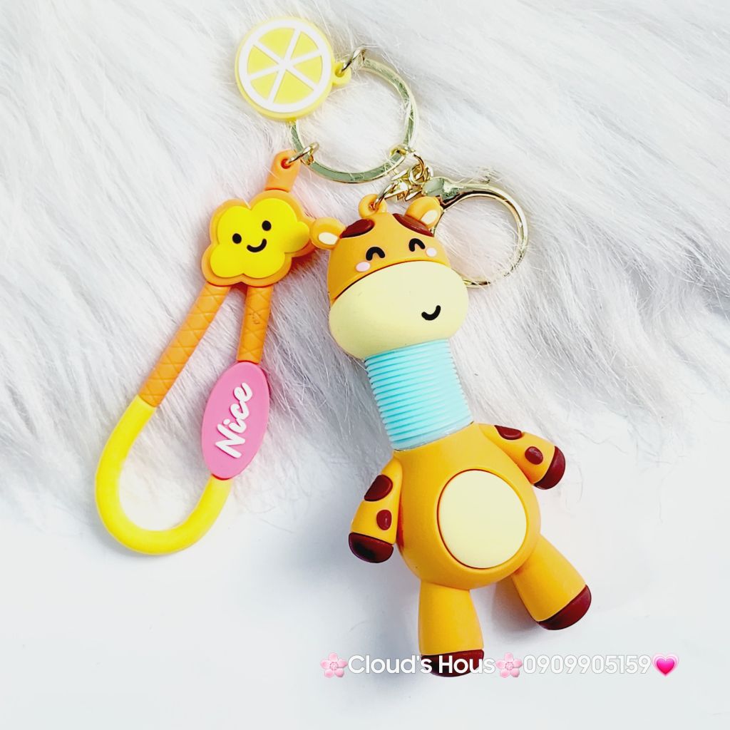 Móc Khóa Động Vật Cổ Dài Hài Hước Nice