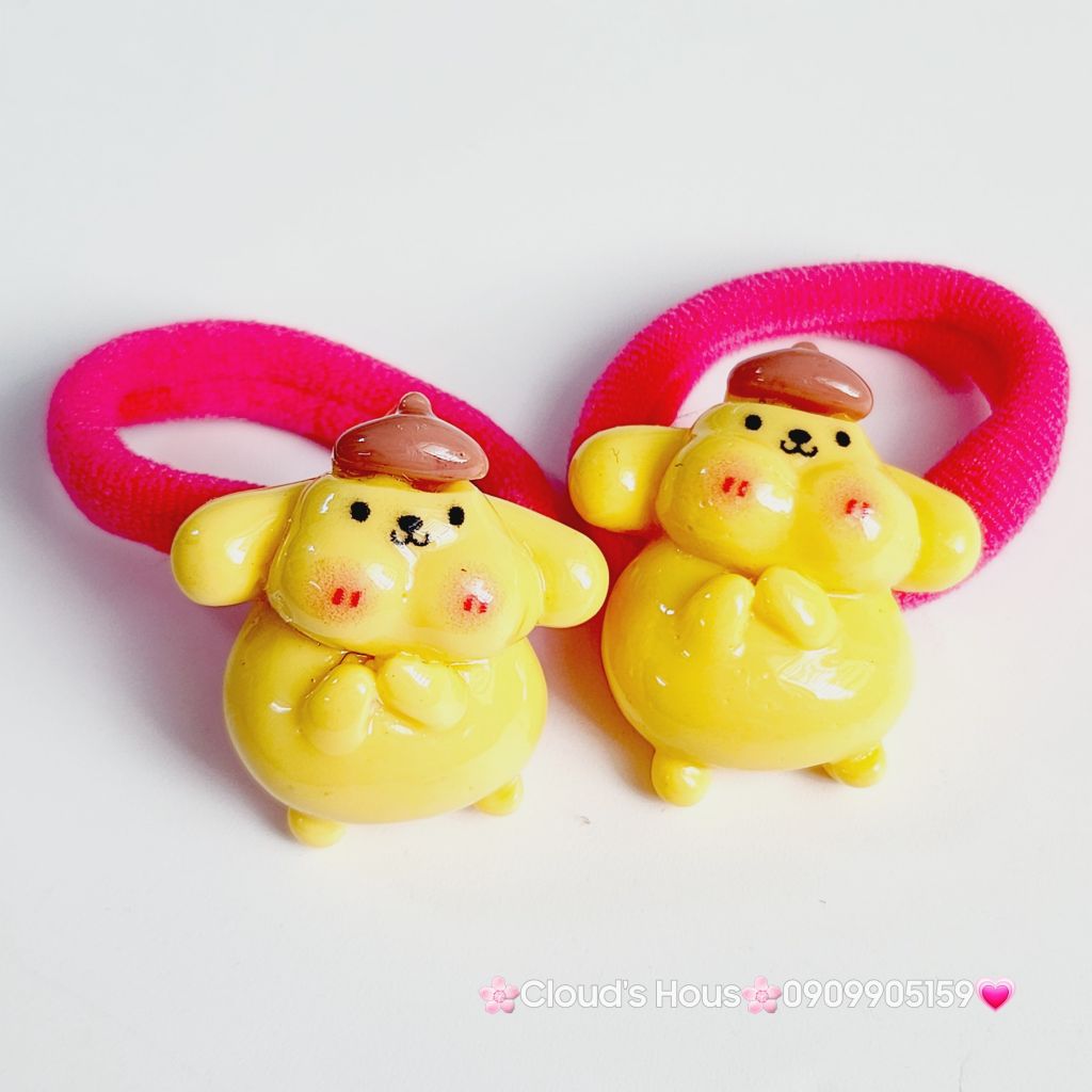 Cột tóc Charm to Kuromi Cinnamoroll Melody Flan (cặp)