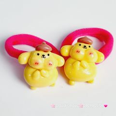 Cột tóc Charm to Kuromi Cinnamoroll Melody Flan (cặp)
