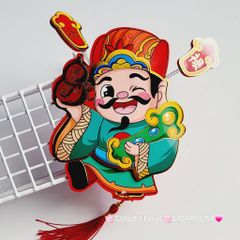 Ông Thần Tài Trang Trí Ngày TẾT (Hít tủ lạnh, treo mai, treo đào,..)