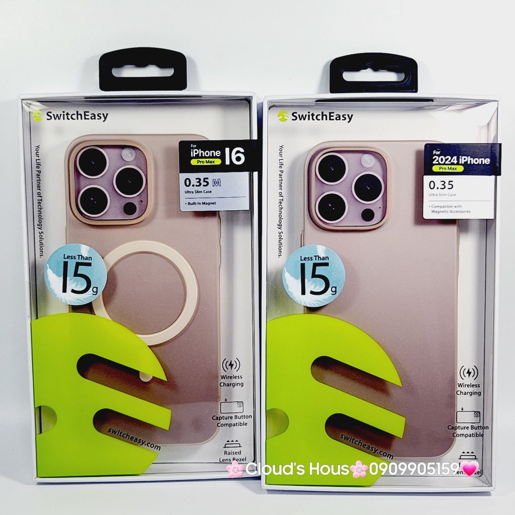 Case Ốp điện thoại iPhone Switcheasy Ultra Slim Nhám Lụa Siêu Mỏng Magsafe 0.35mm 16/Plus/Pro/Promax