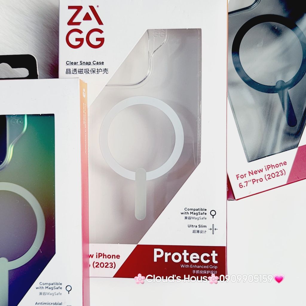 Case Ốp điện thoại iPhone ZAGG Chính hãng Trong Magsafe iPhone 15Promax