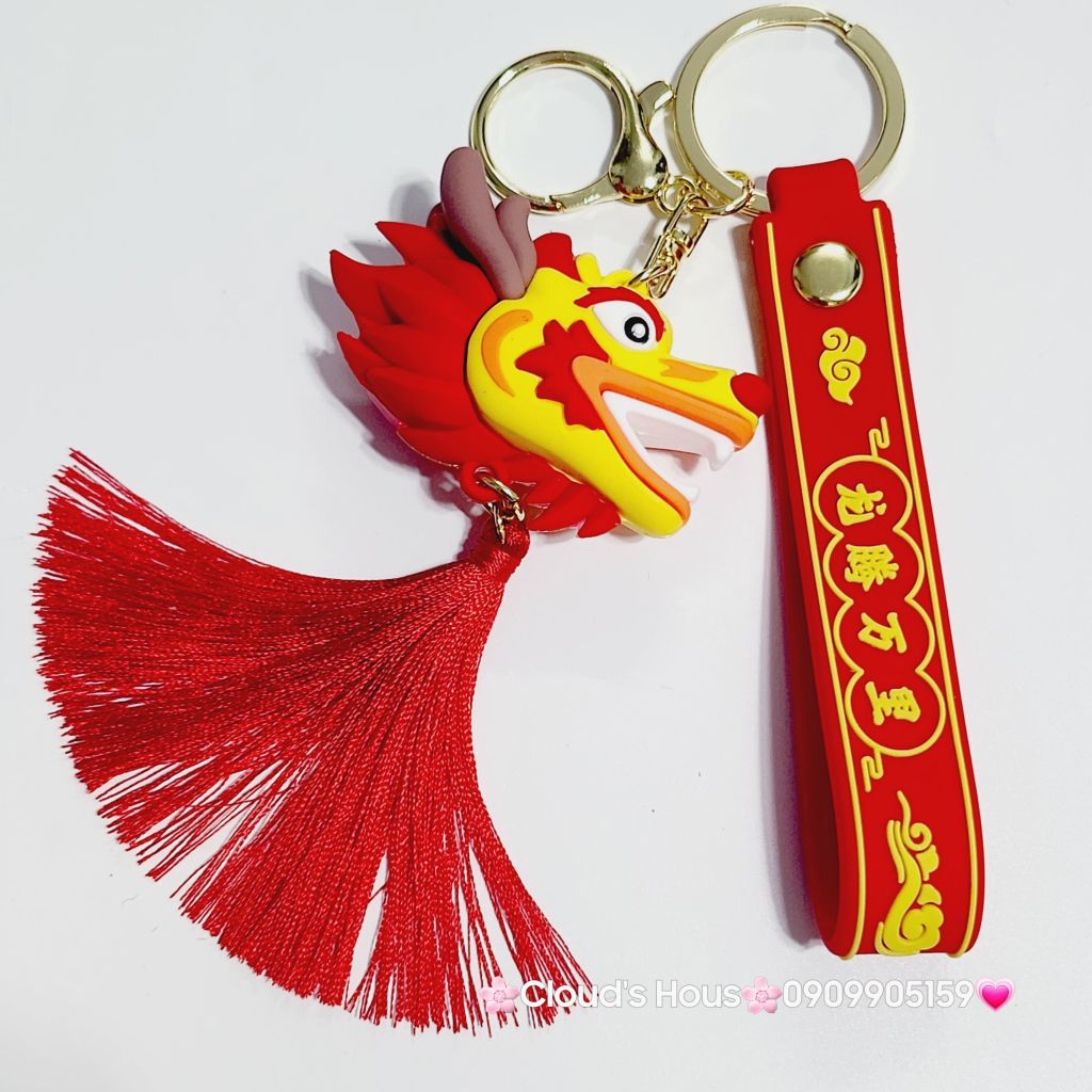 Móc Khóa Rồng Lửa TẾT Tua Rua