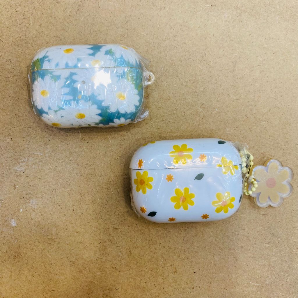 Cover Case Vỏ bảo vệ Airpod Hoa Cúc Form Tròn Airpod 1/2/3/Pro/Pro2