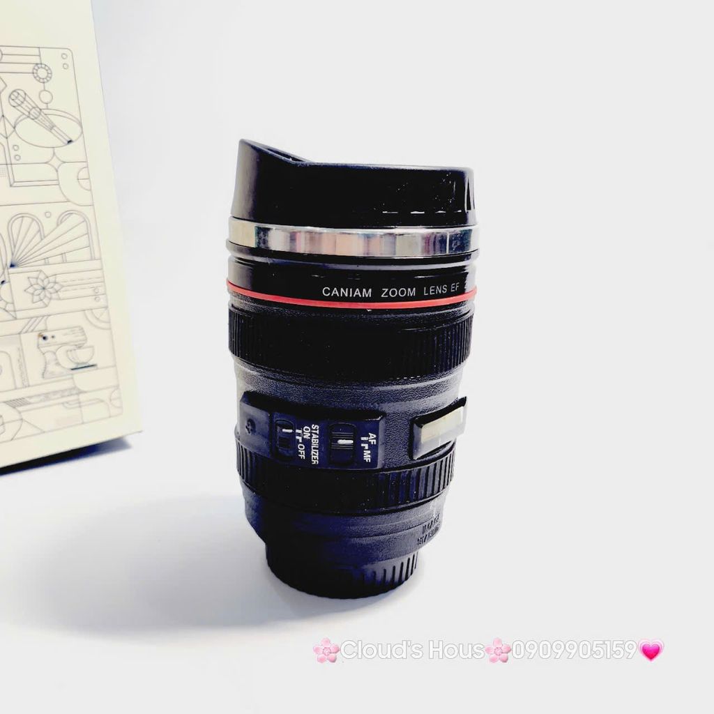 Ly Nước Hình Ống Kính Camera Caniam