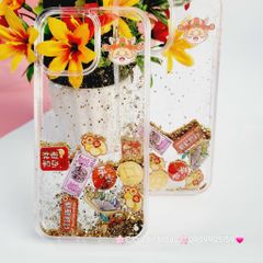 Case Ốp điện thoại iPhone Trong Bling nước icon Tết iPhone 11/12/13/14/15/Pro/Promax - TẾT