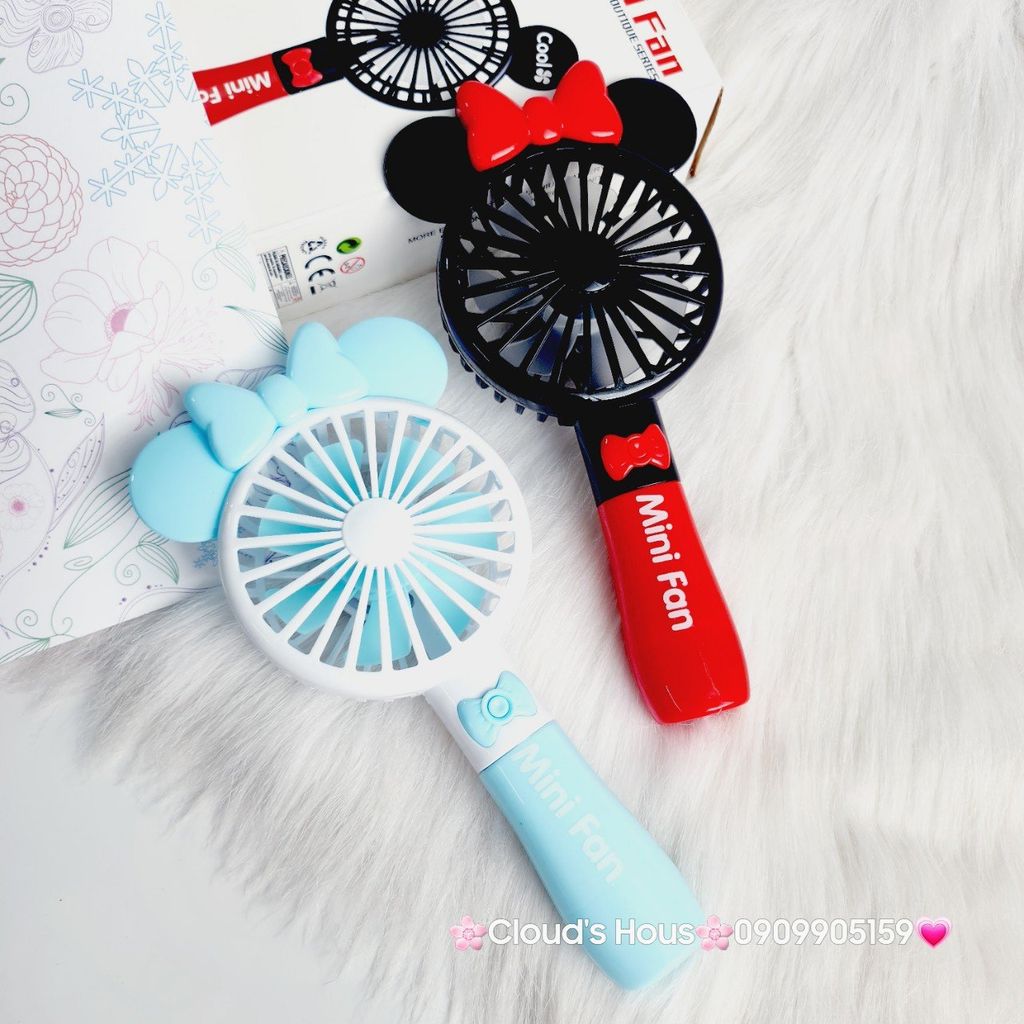 Mini Fan - Quạt Cầm Tay Mickey ( 5 màu)