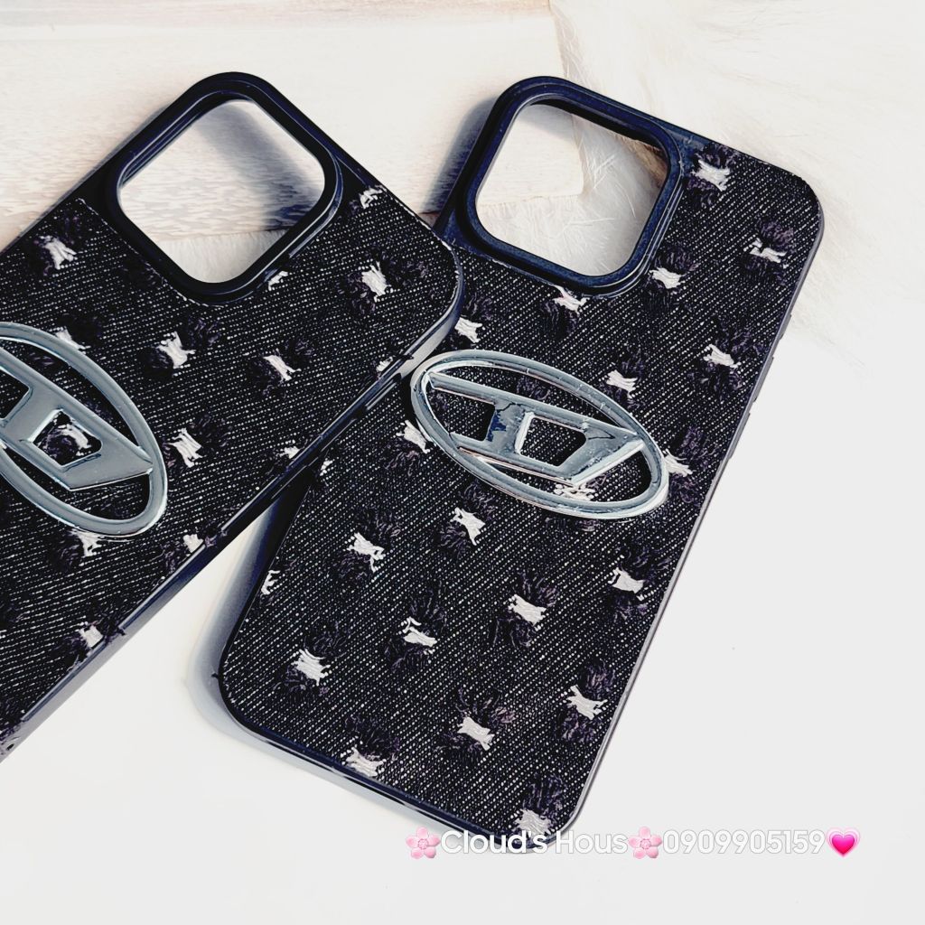Case Ốp điện thoại iPhone Jeans Diesel Logo chữ D cá tính iPhone 7+/8+/X/Xs/XSMax/11/12/13/14/15/Pro/Promax