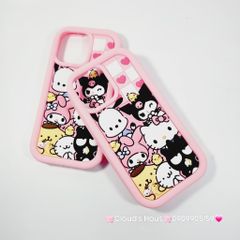 Case Ốp điện thoại iPhone SANIRO xanh Su dẻo 3D Nổi iPhone 11/12/13/14/15/Plus/Pro/Promax