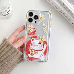 Case Ốp điện thoại iPhone Phao trong Mèo may mắn Chống Shock iPhone 11/12/13/14/Plus/Pro/Promax - TẾT