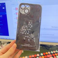 Case Ốp điện thoại iPhone Chó Bulldog LV Nhám bóng dẻo iPhone 11/12/13/Pro/Promax