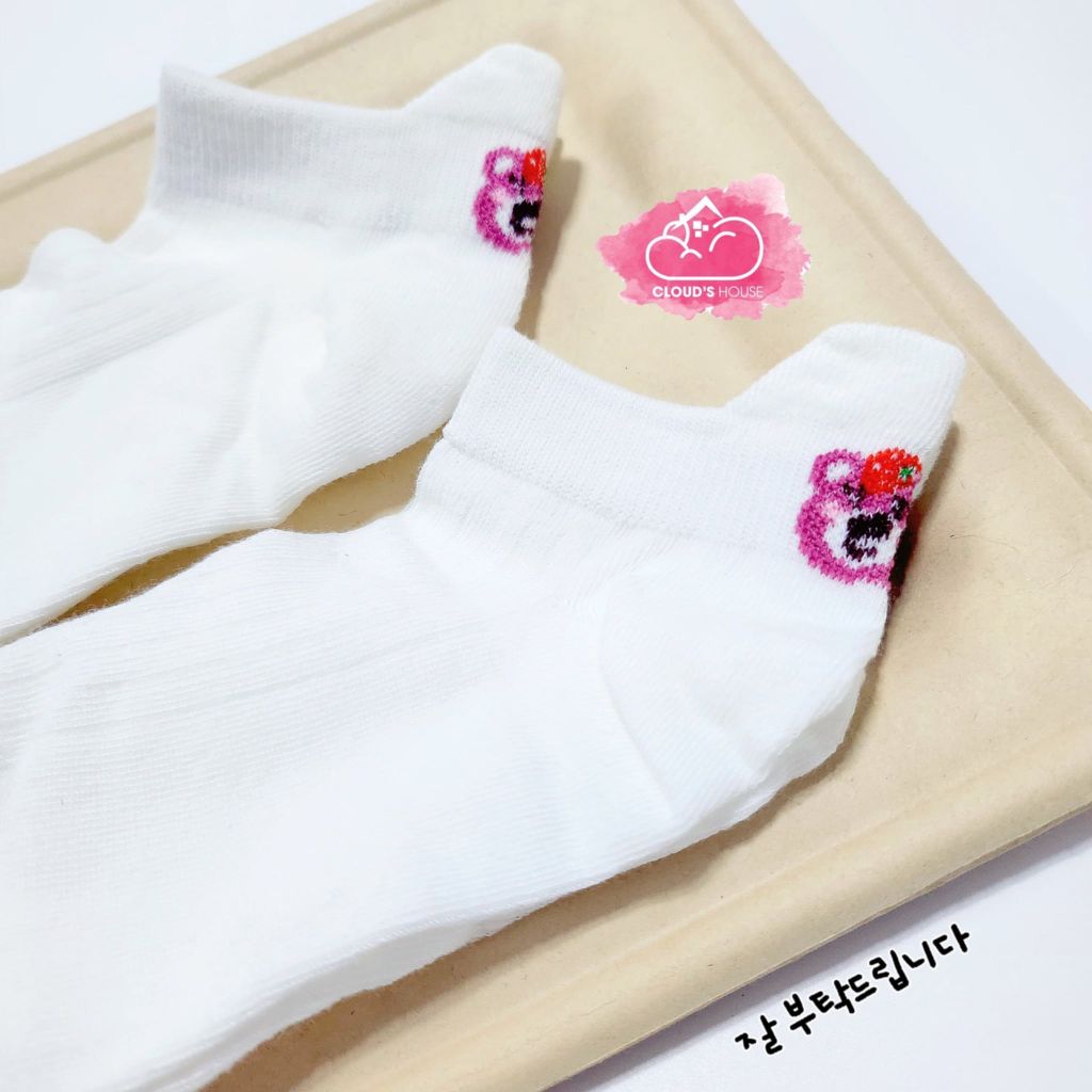Tất vớ Gấu hồng Lotso
