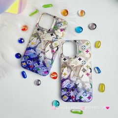 Case Ốp điện thoại iPhone LV ombre hai màu ánh xà cừ iPhone 11/12/13/14/15/Pro/Promax