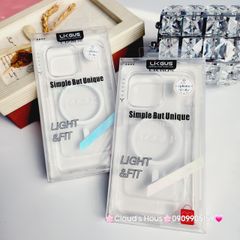 Case Ốp điện thoại iPhone Likgus Trong Magsafe Không Vàng iPhone 11/12/13/14/15/16/Pro/Plus/Promax