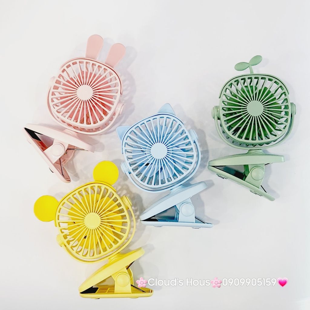 Mini Fan - Quạt kẹp size nhỏ siêu kute Nhiều Màu