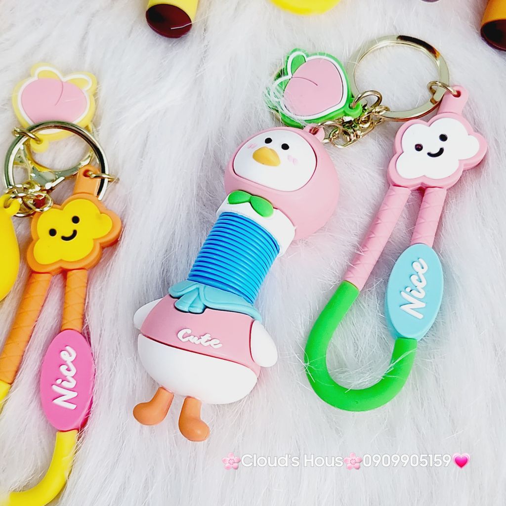 Móc Khóa Động Vật Cổ Dài Hài Hước Nice