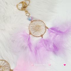 Móc khóa vòng DreamCatcher lông vũ
