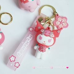 Móc Khoá Hoạt hình Sanrio Tone Trắng Hồng My Melody