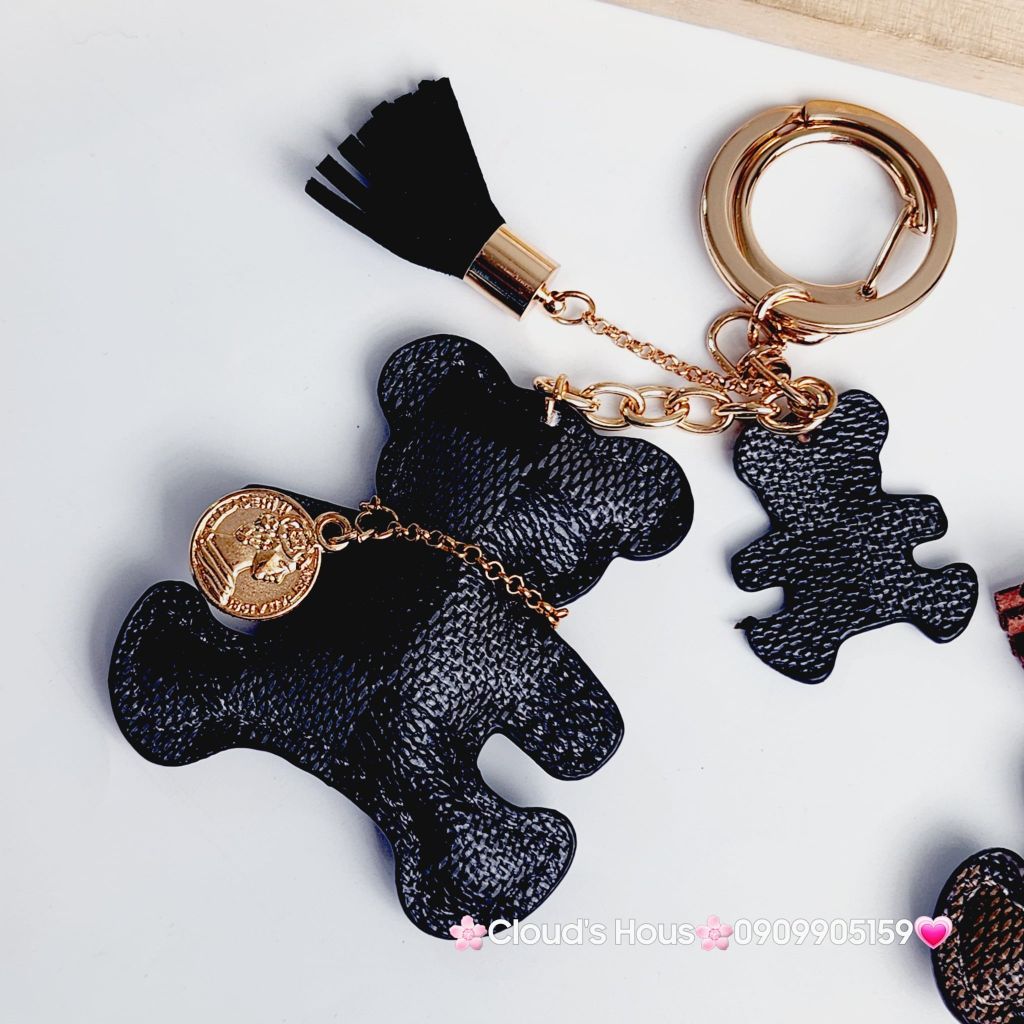 Móc Khóa Gấu Da LV Sang Chảnh