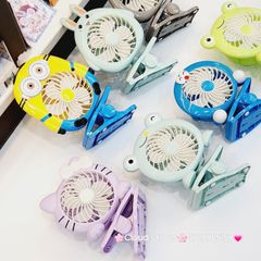 Mini Fan - Quạt kẹp Hình Động vật (Quạt sạc) Sz lớn