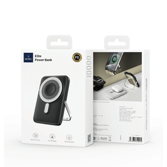 POWERBANK - Pin/ Sạc Dự Phòng Không Dây MagSafe 3in1 WiWU Elite Wi-P018 Tích Hợp Chân Đế