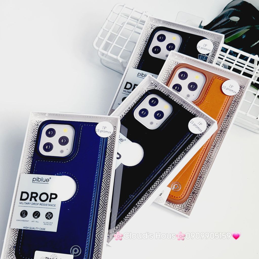 Case Ốp điện thoại iPhone Piblue Da Khoét Táo iPhone 15Promax