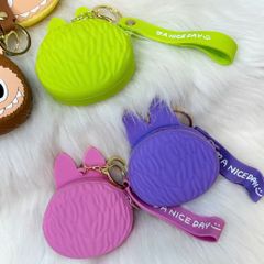 Bóp Móc Khóa Silicone Labubu Nhiều Màu