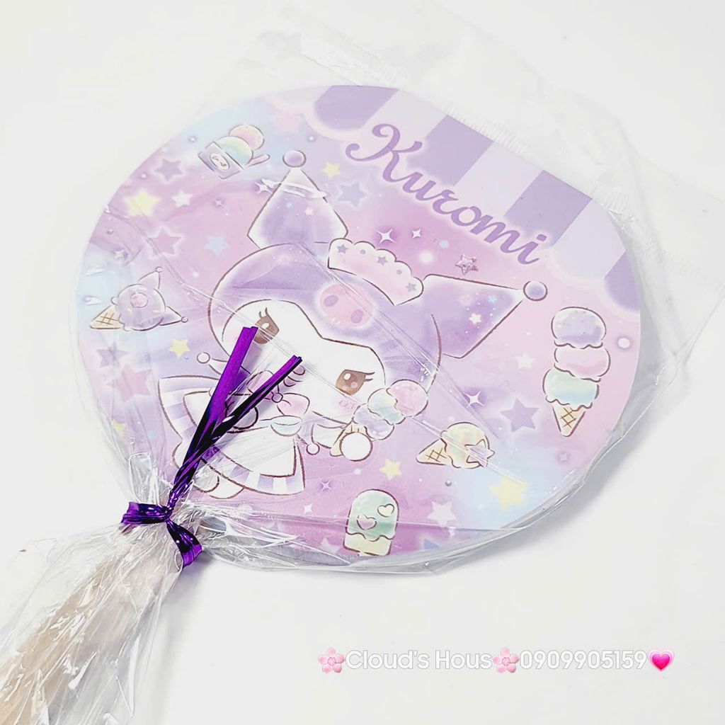 Sổ Tay Có Tay Cầm Hình Quạt Sanrio