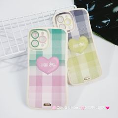 Case ốp điện thoại iPhone Nhám da Chống shock Tim one day Toxy form tròn iPhone 11/12/13/Pro/Promax