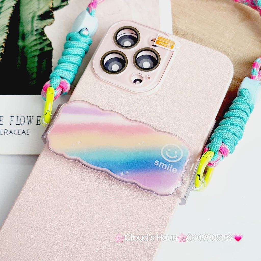 Dây Dù ĐEO chéo kèm thanh KẸP giữ điện thoại hoạt hình kute