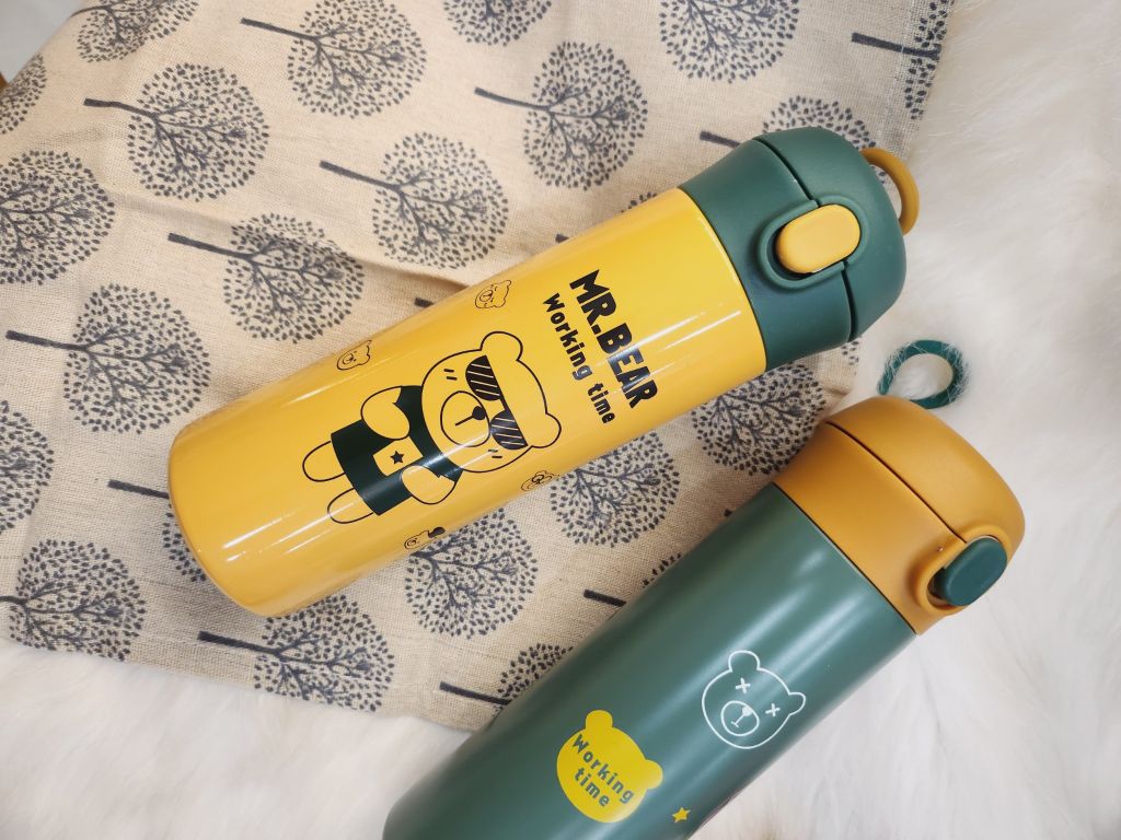 BÌNH GIỮ NHIỆT Gấu Siêu Ngầu