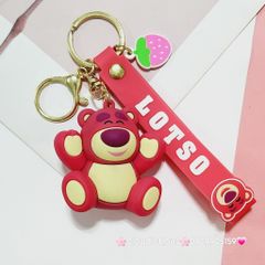 MÓC KHÓA GẤU DÂU LOTSO Mập Kute (4 mẫu)