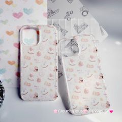 Case Ốp điện thoại iPhone Gấu Baby Bear Sticker Dễ Thương Nền Trắng iPhone 11/12/13/14/15/Pro/Promax