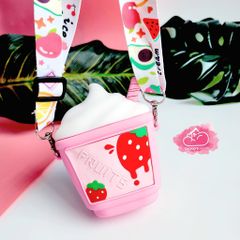 TÚI ĐEO CHÉO SILICONE LY NƯỚC TRÁI CÂY