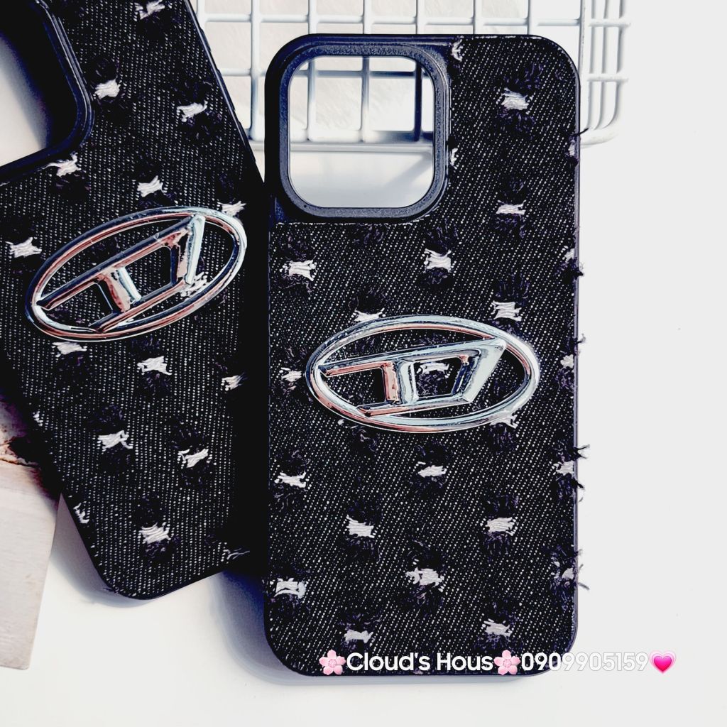 Case Ốp điện thoại iPhone Jeans Diesel Logo chữ D cá tính iPhone 7+/8+/X/Xs/XSMax/11/12/13/14/15/Pro/Promax