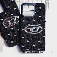 Case Ốp điện thoại iPhone Jeans Diesel Logo chữ D cá tính iPhone 7+/8+/X/Xs/XSMax/11/12/13/14/15/Pro/Promax