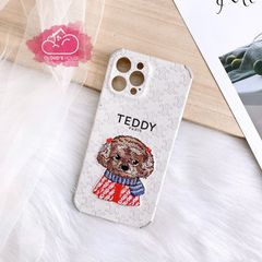 CASE iPhone TEDDY Thêu Nhám Sang Chảnh