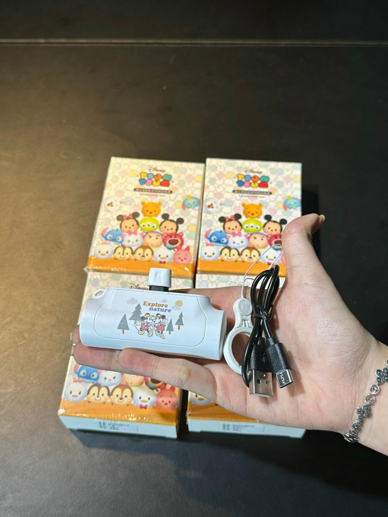 POWERBANK - Sạc dự phòng Disney Tsum Tsum PD 20W sạc nhanh xách tay Thailand TypeC/Lightning nhỏ gọn LF165C (chính hãng Disney)