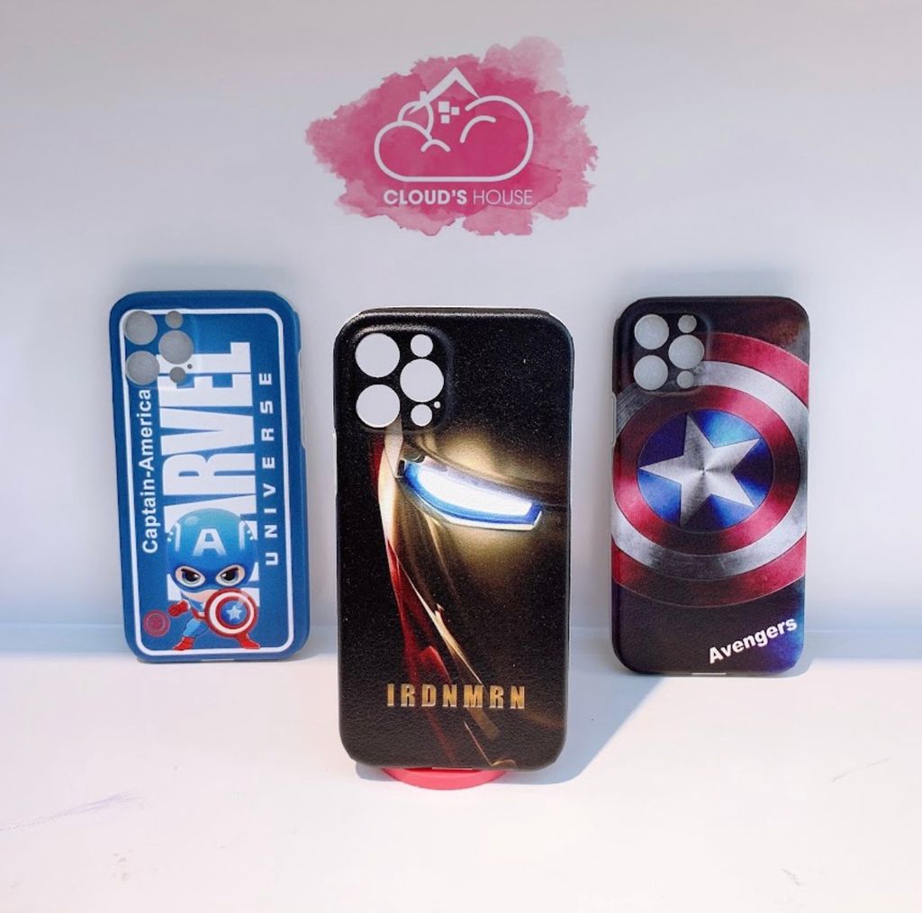 Case ốp điện thoại Iphone Nhám da Marvel siêu anh hùng (nhiều mẫu)