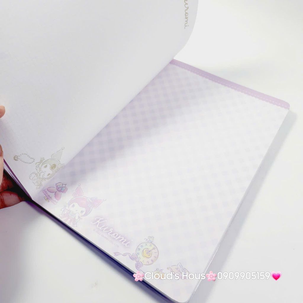Sổ Tay - Vở Sanrio Kuromi Cinnamoroll Melody Hello Kitty Cho bé (ĐÀI LOAN)