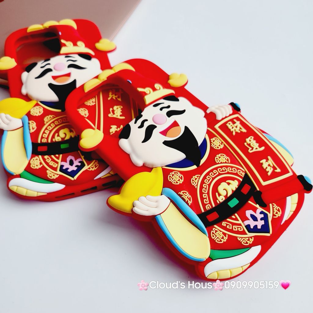 Case Ốp điện thoại iPhone Su dẻo Ông Thần Tài iPhone 11/12/13/14/15/Pro/Promax - TẾT