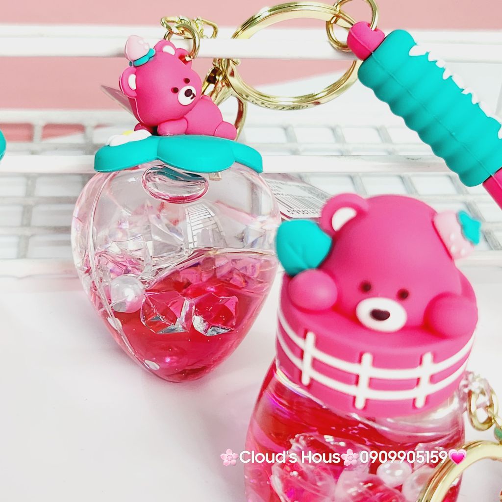 Móc khóa Gấu dâu Lotso nước Lovely