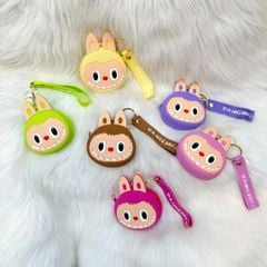 Bóp Móc Khóa Silicone Labubu Nhiều Màu