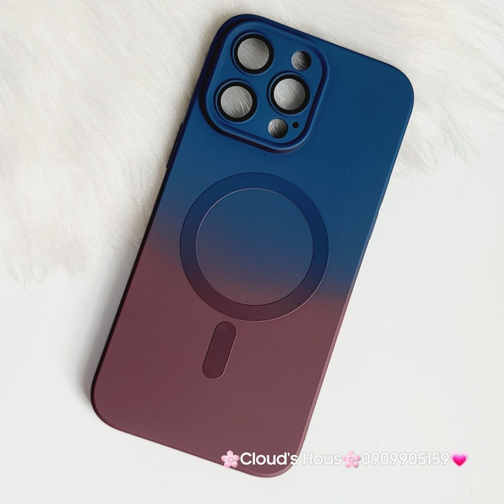 Case Ốp điện thoại iPhone IRIS Ombre Likgus Silicone Bảo vệ Cam Magsafe iPhone 14Promax