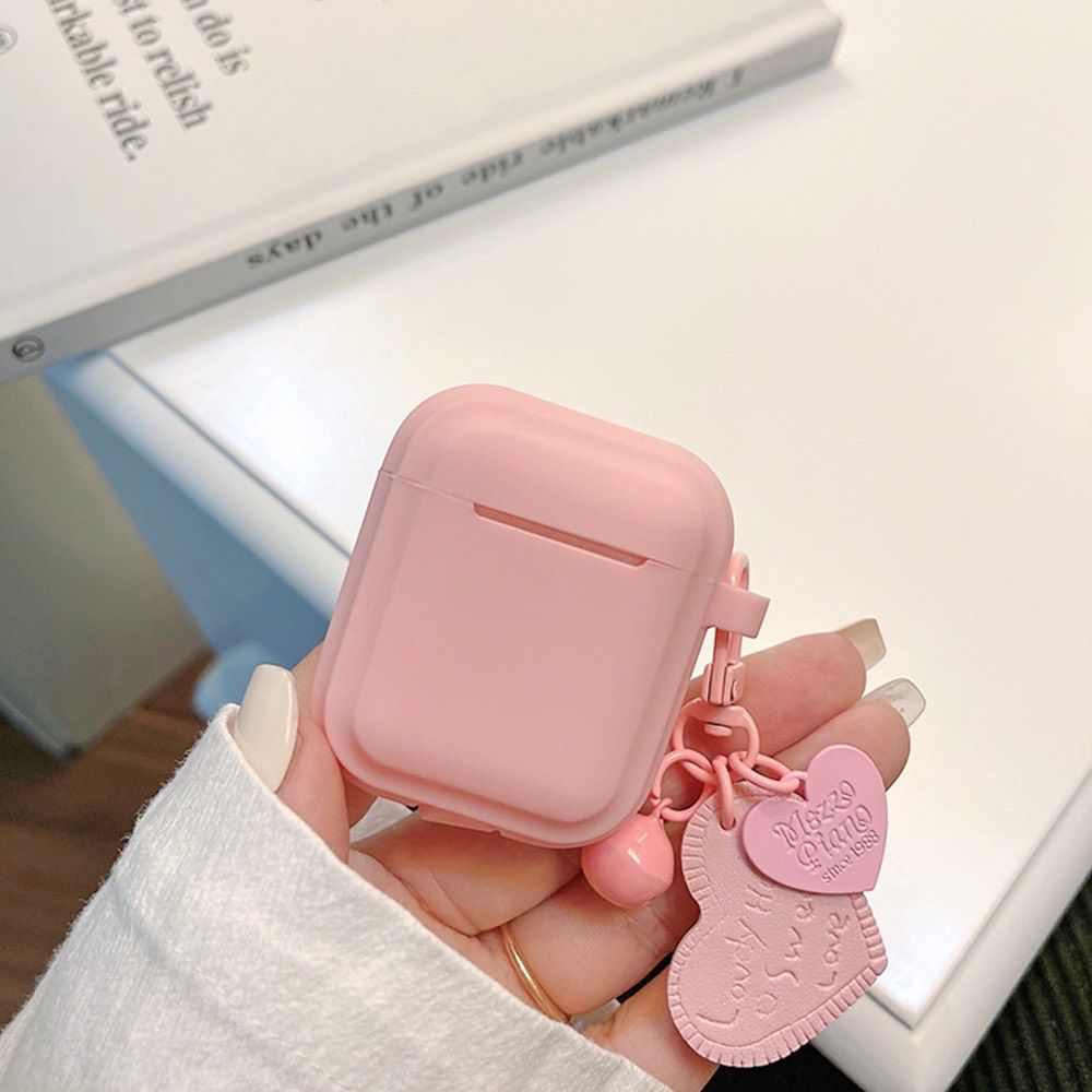 Cover Case Vỏ bảo vệ Airpod SILICONE CHỐNG BẨN màu BASIC + kèm Móc Khóa Airpod 1/2/3/Pro/Pro2