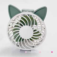 Quạt Cầm Tay - Để Bàn Tai Mèo Gập Được Đầu