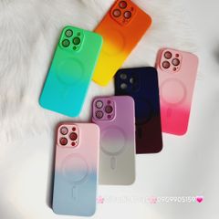 Case Ốp điện thoại iPhone IRIS Ombre Likgus Silicone Bảo vệ Cam Magsafe iPhone 14Promax