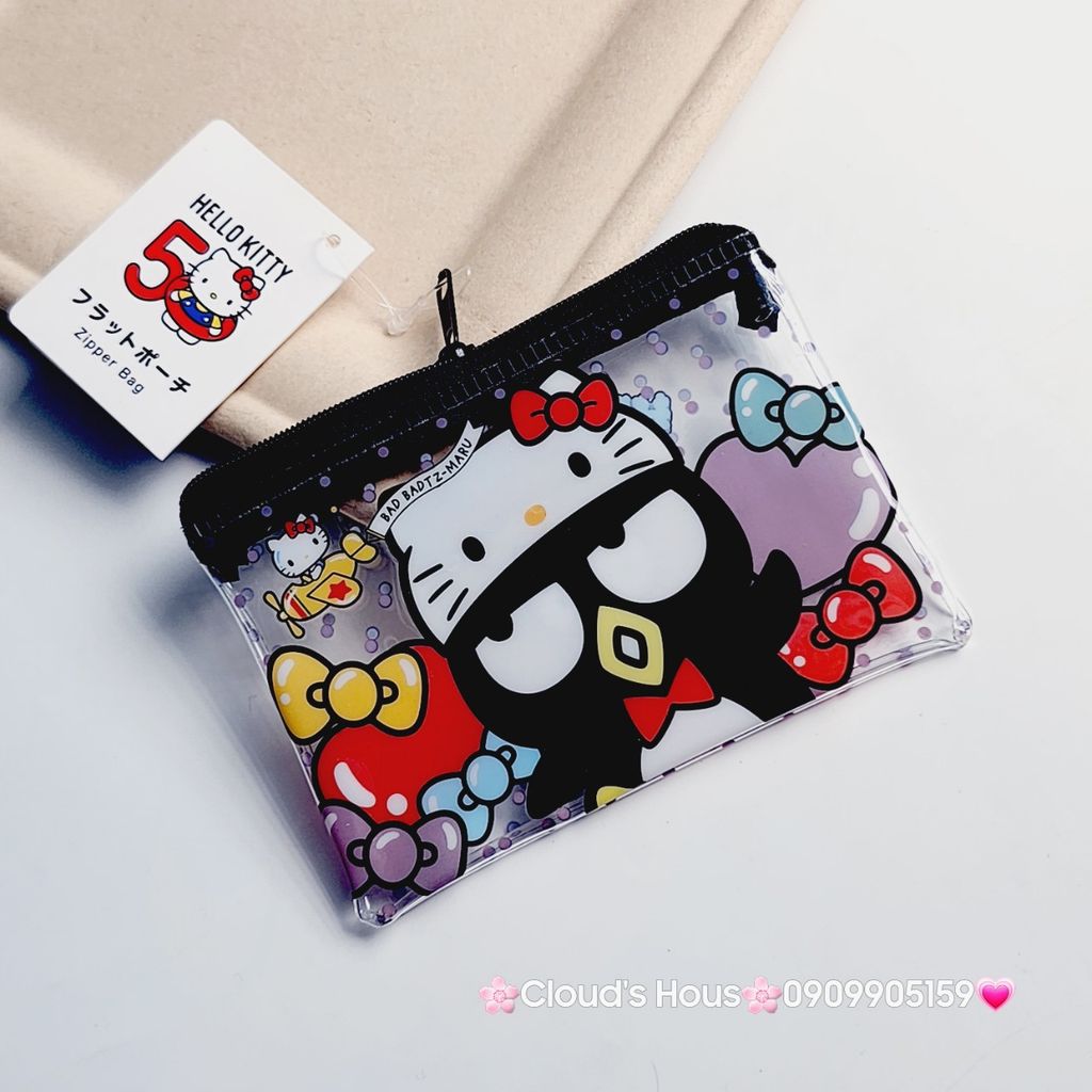 BÓP Ví Mini Trong Suốt In Hình Kute Sanrio Chính Hãng